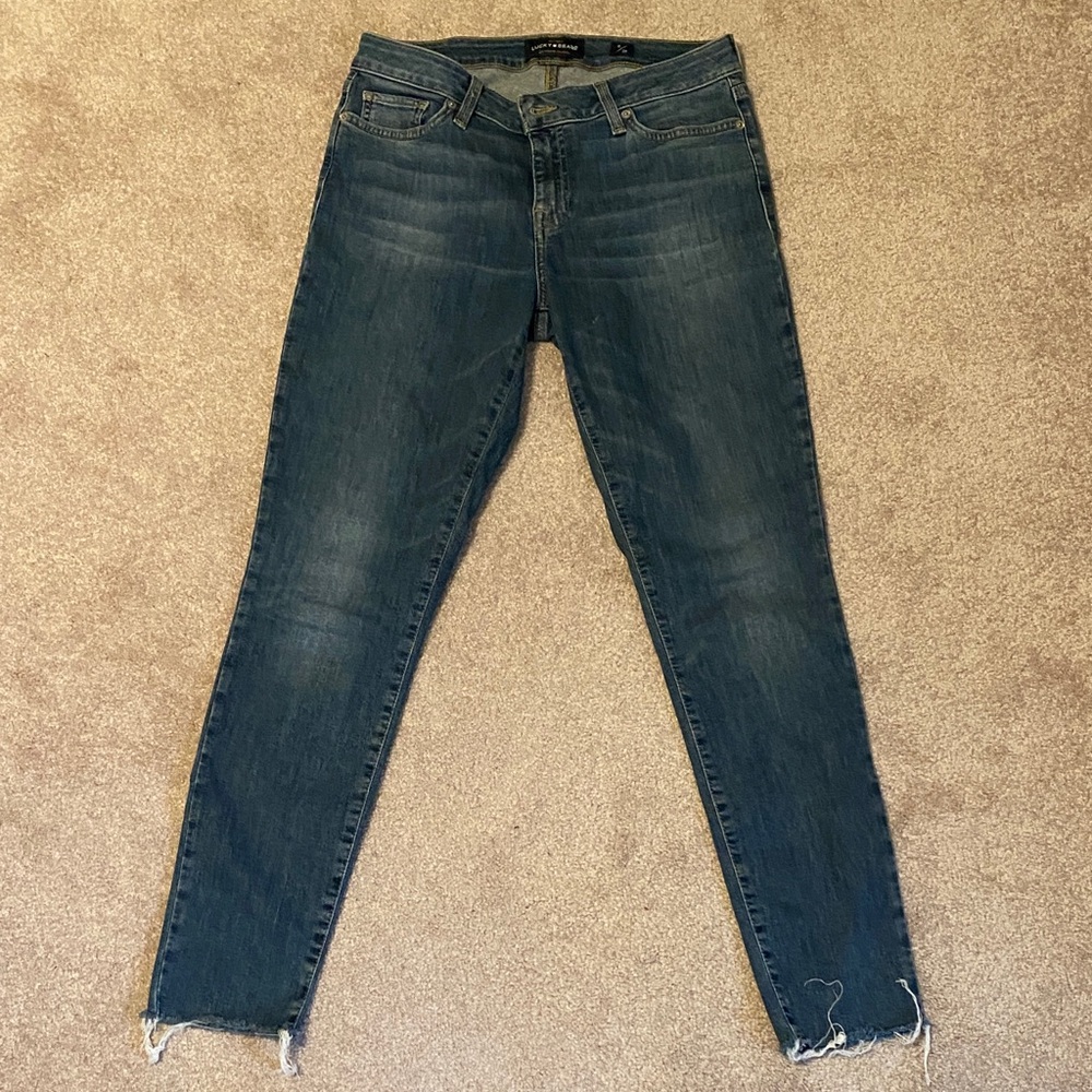 Lucky Brand raw edge jeans
